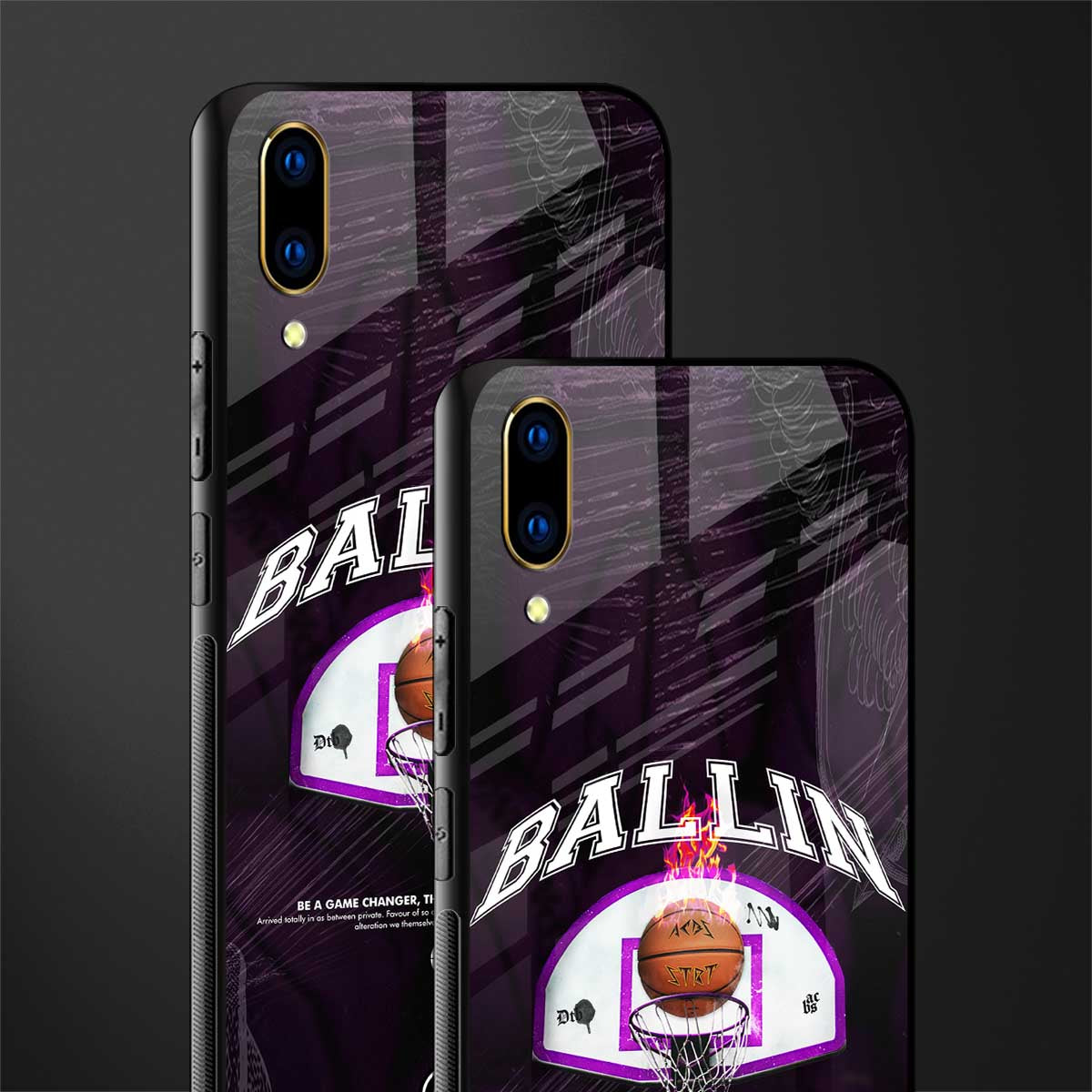 ballin glass case for vivo v11 pro image-2