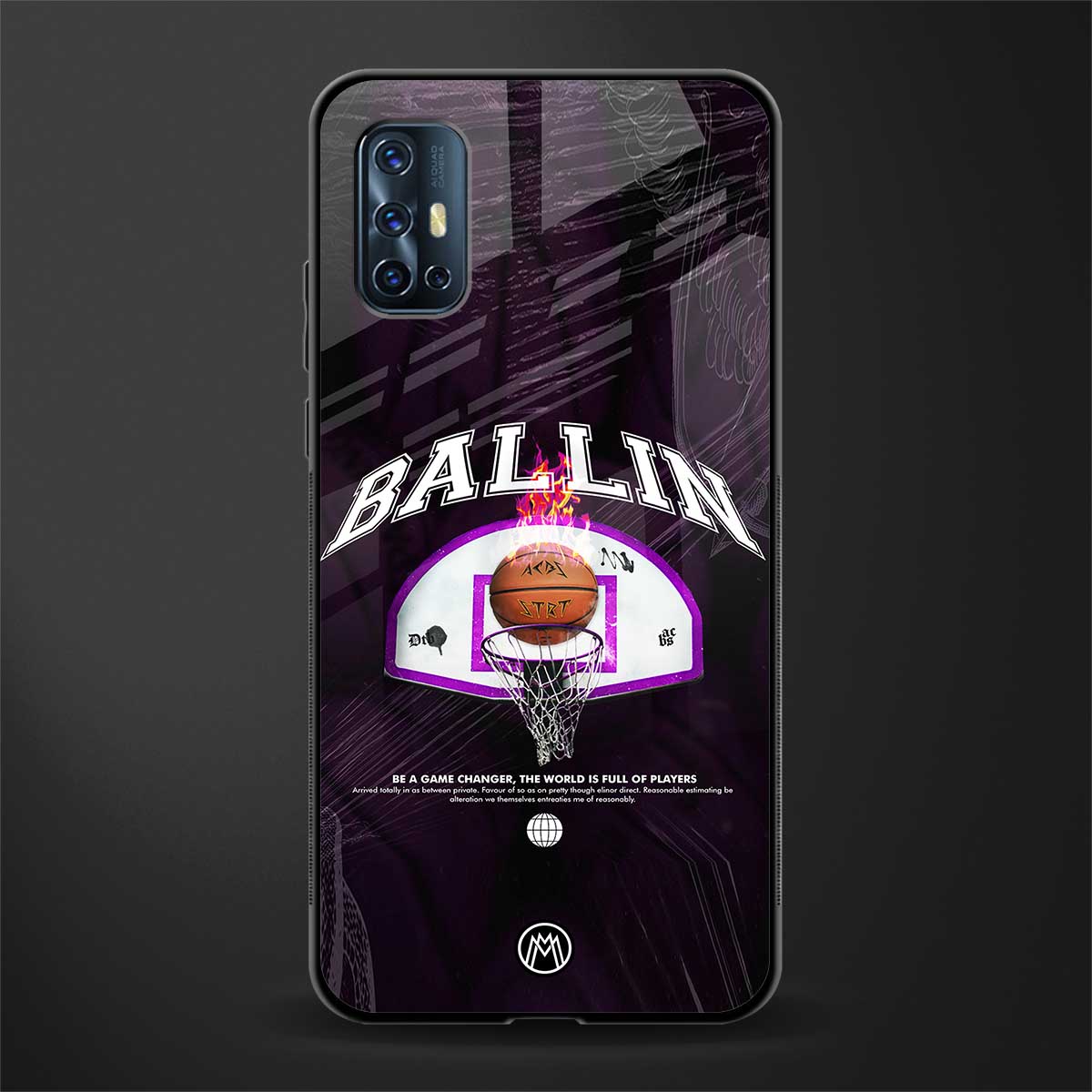 ballin glass case for vivo v17 image