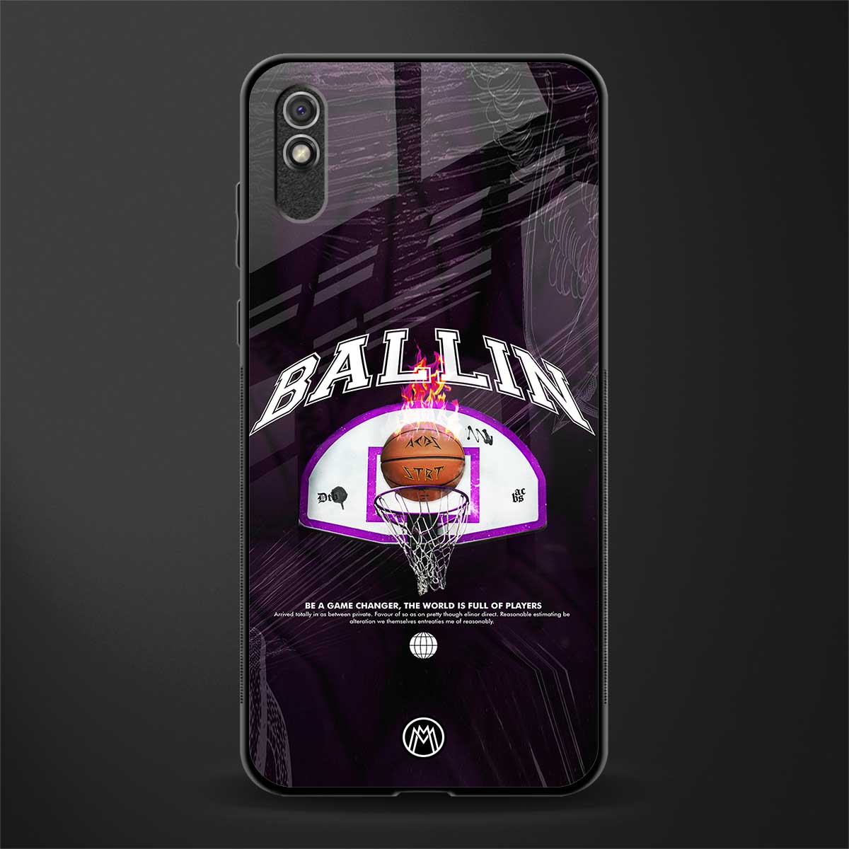 ballin glass case for redmi 9i image