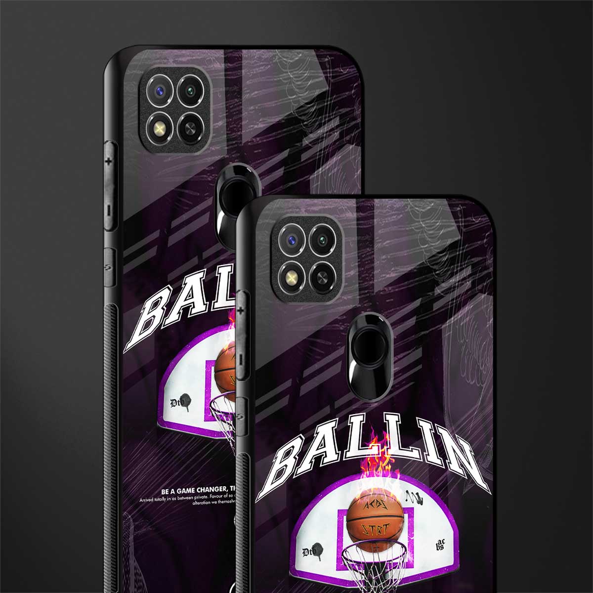 ballin glass case for redmi 9 image-2