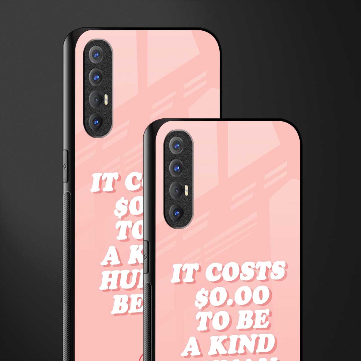 be a kind human being glass case for oppo reno 3 pro image-2