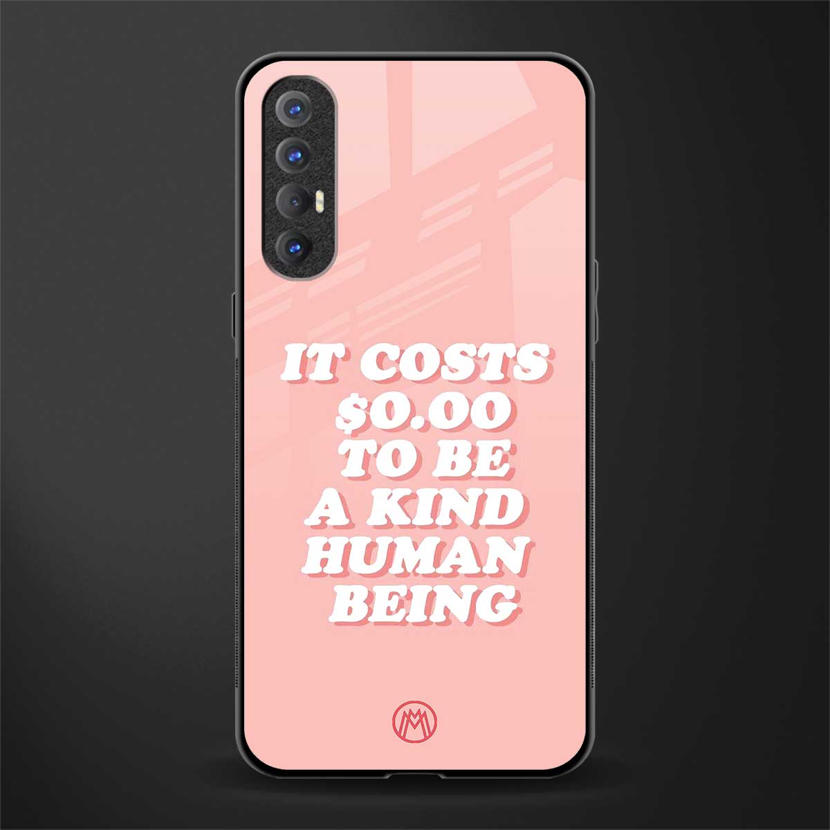 be a kind human being glass case for oppo reno 3 pro image
