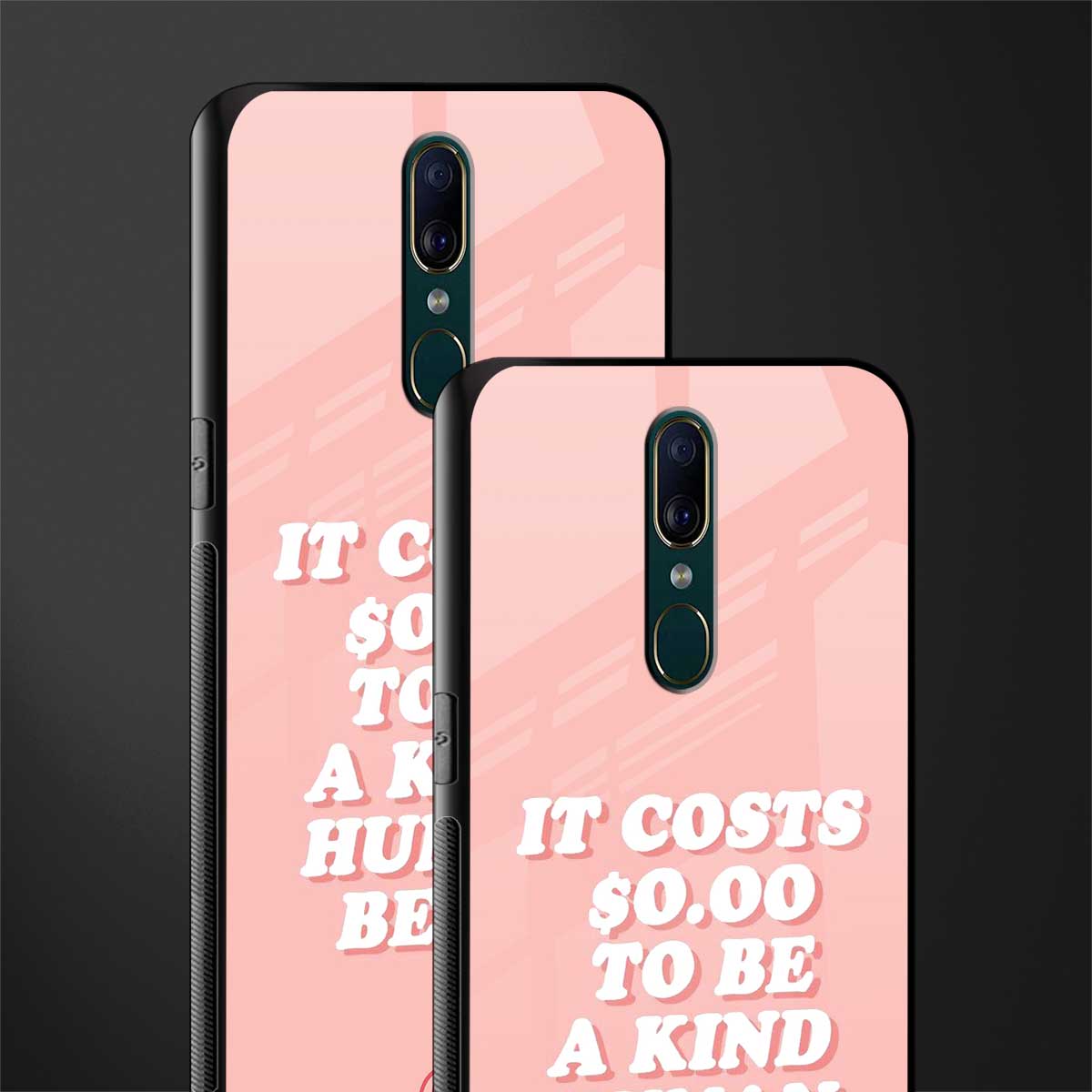 be a kind human being glass case for oppo a9 image-2