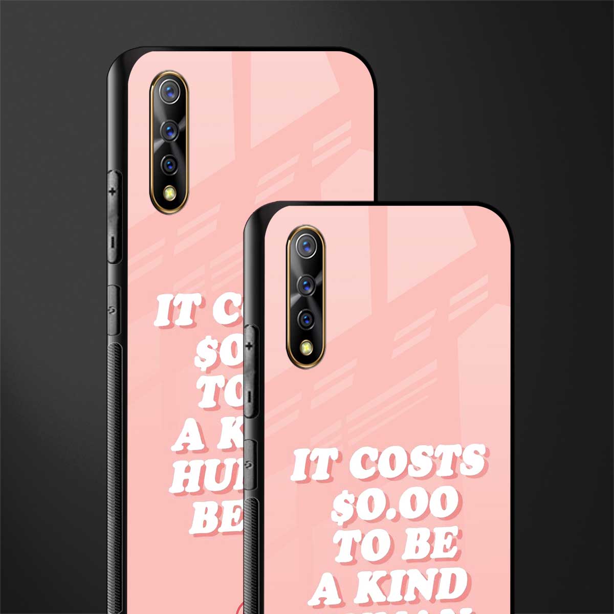 be a kind human being glass case for vivo z1x image-2