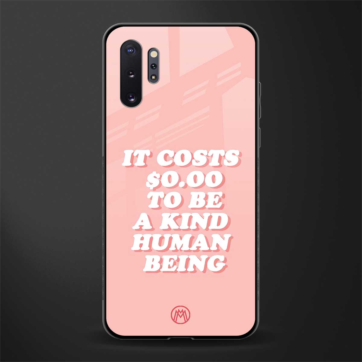 be a kind human being glass case for samsung galaxy note 10 plus image