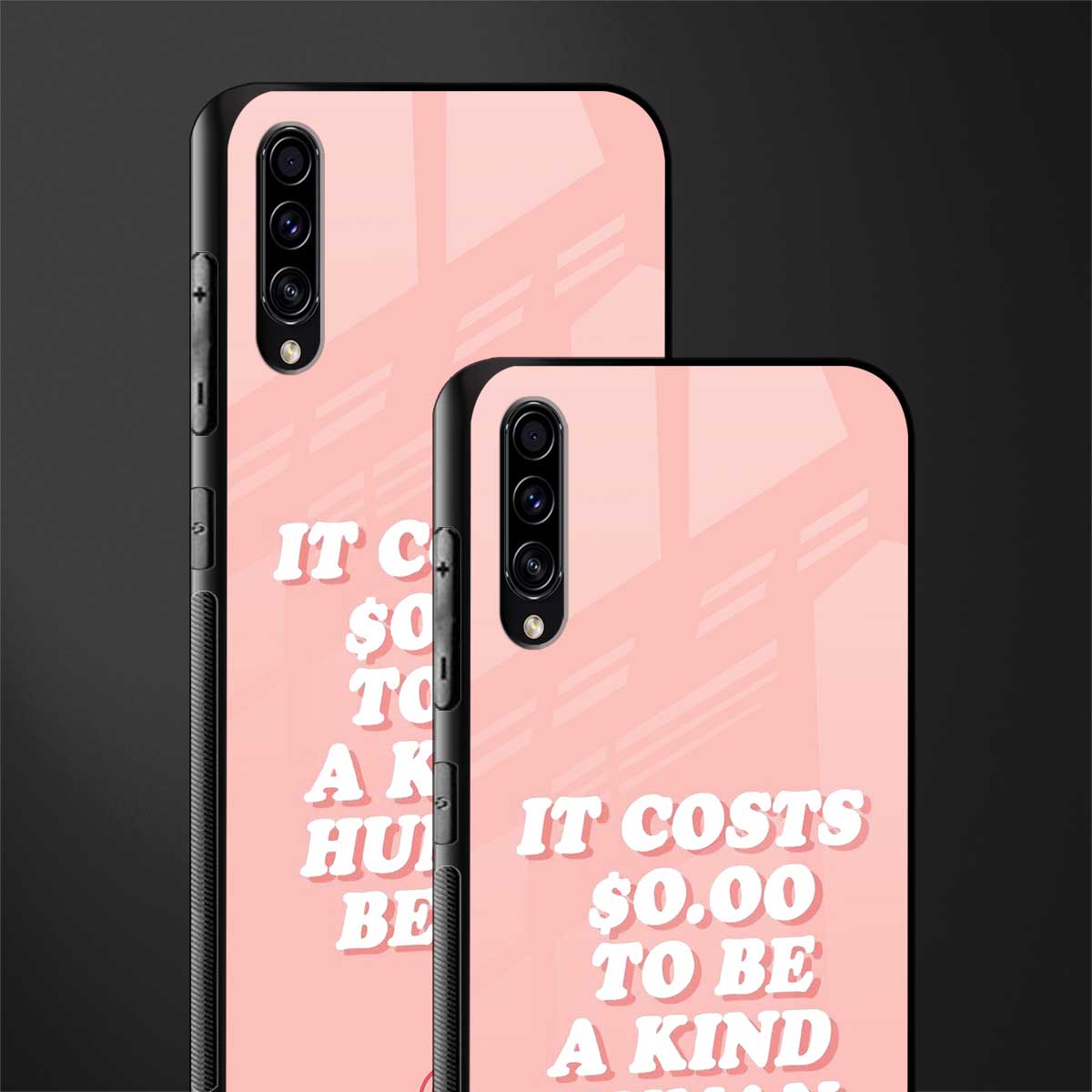 be a kind human being glass case for samsung galaxy a70 image-2