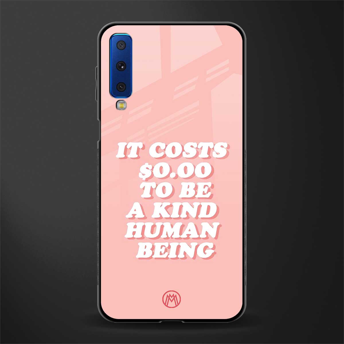 be a kind human being glass case for samsung galaxy a7 2018 image