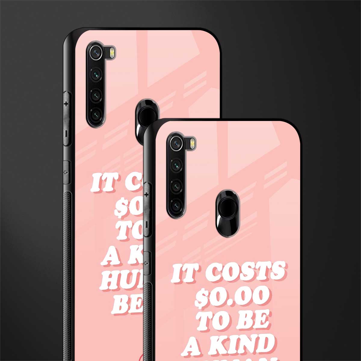be a kind human being glass case for redmi note 8 image-2
