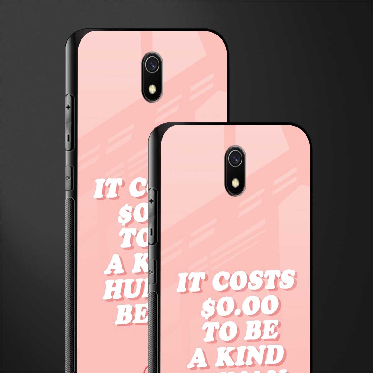 be a kind human being glass case for redmi 8a image-2