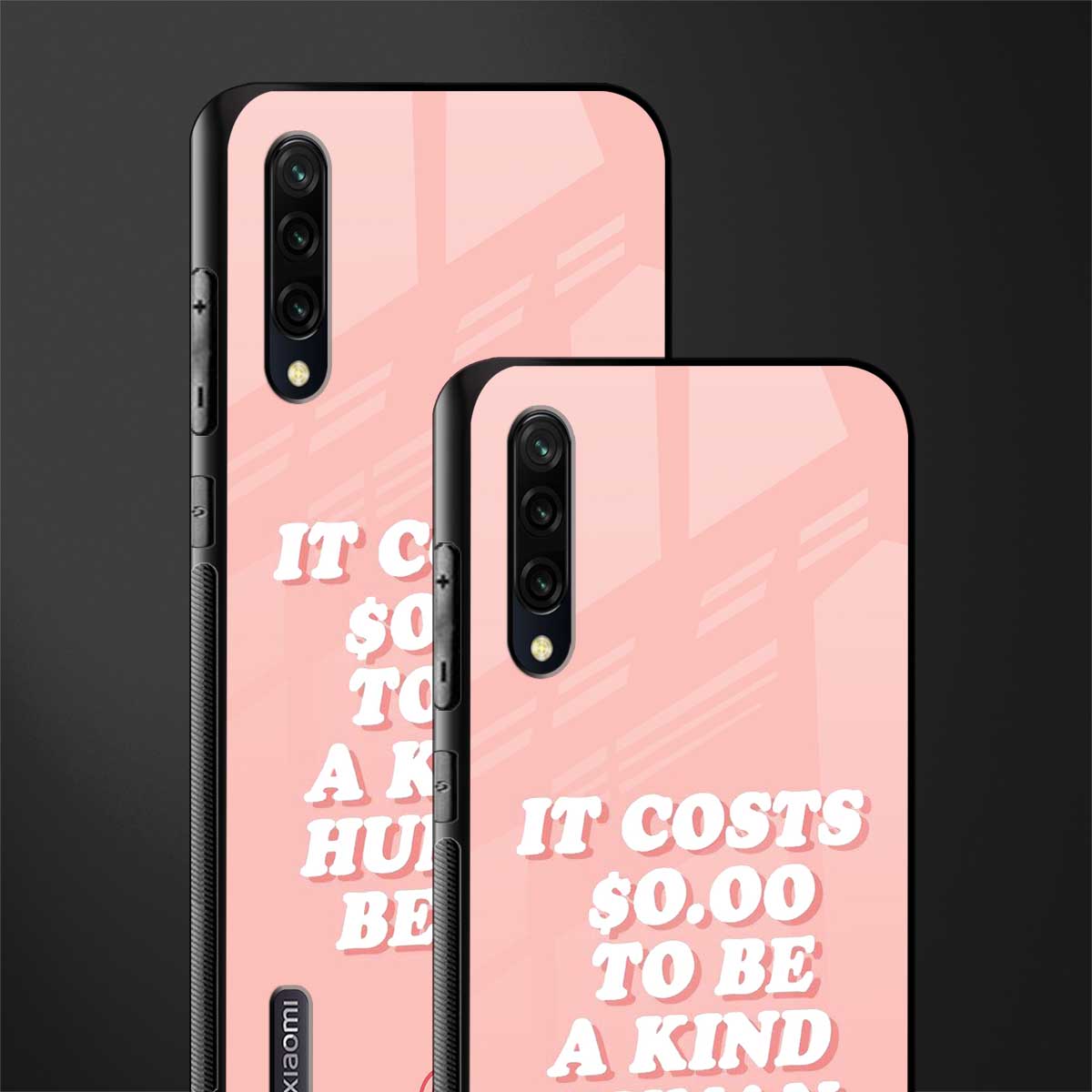 be a kind human being glass case for mi a3 redmi a3 image-2