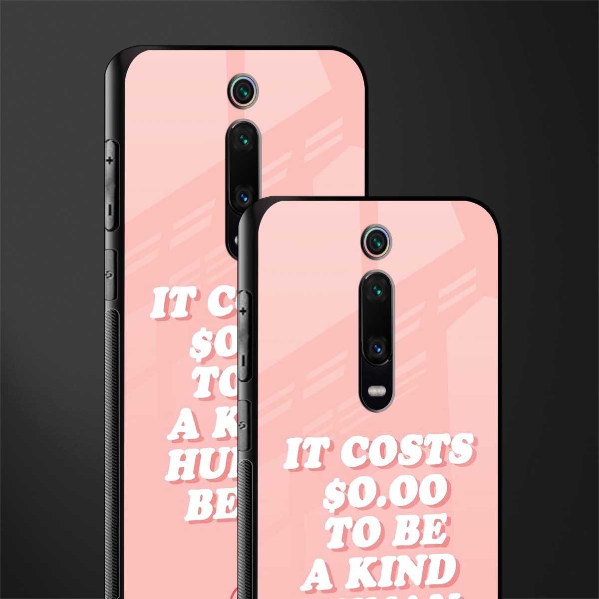 be a kind human being glass case for redmi k20 image-2