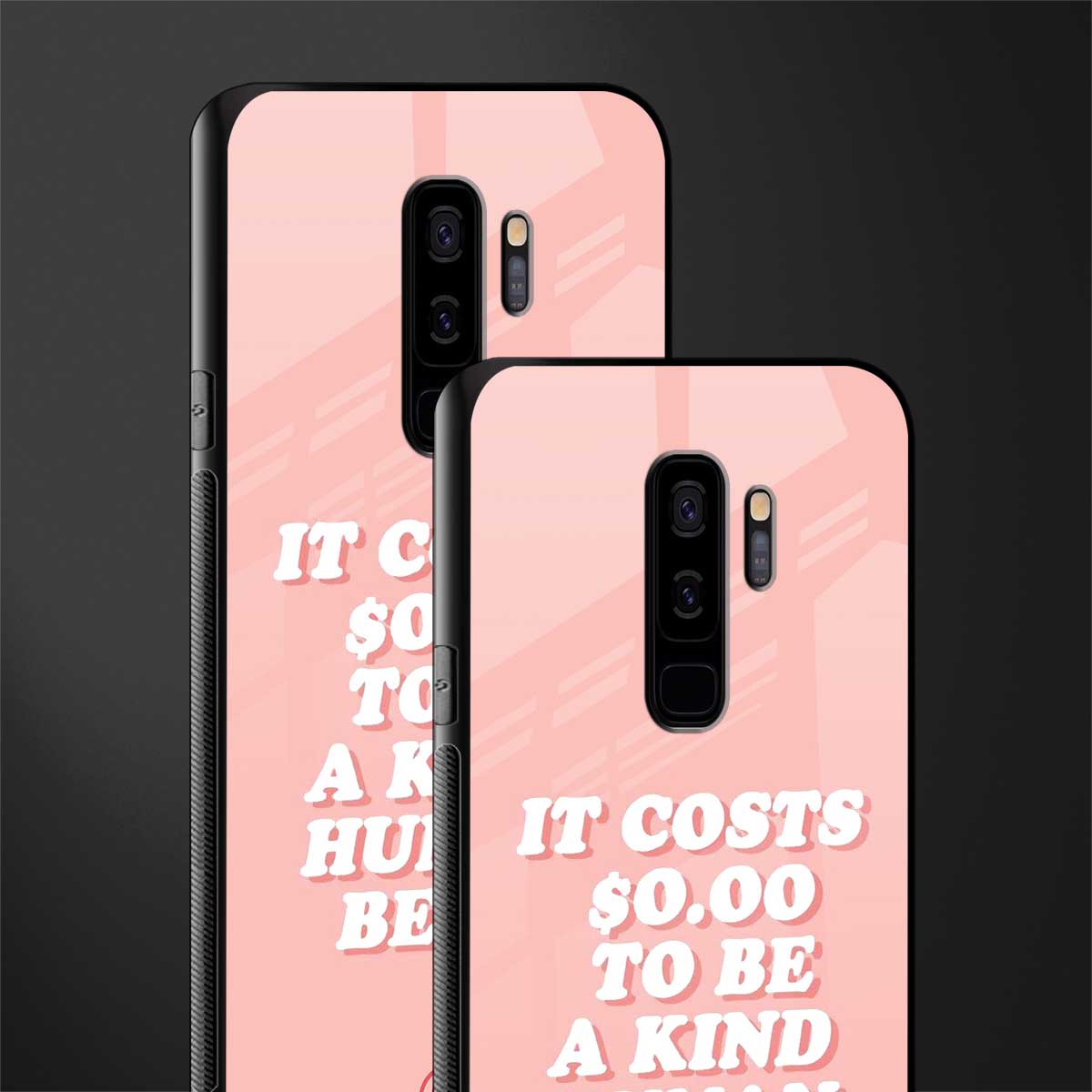 be a kind human being glass case for samsung galaxy s9 plus image-2