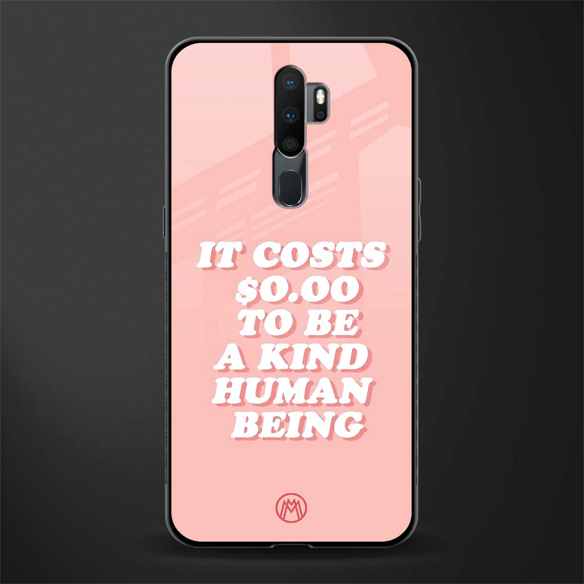 be a kind human being glass case for oppo a9 2020 image