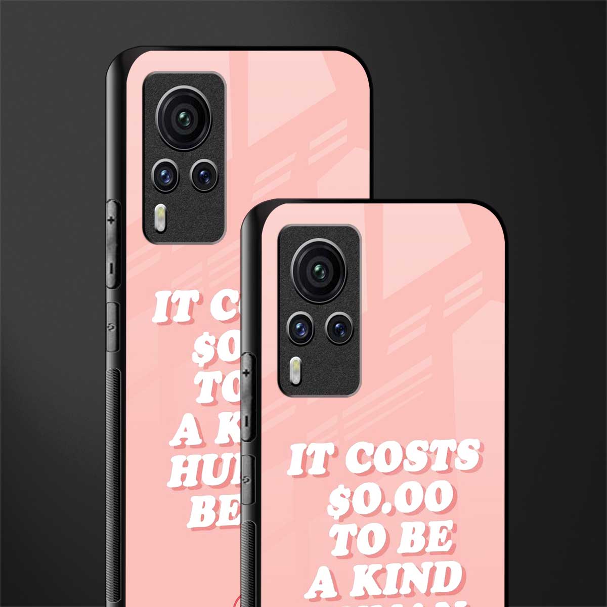 be a kind human being glass case for vivo x60 pro image-2