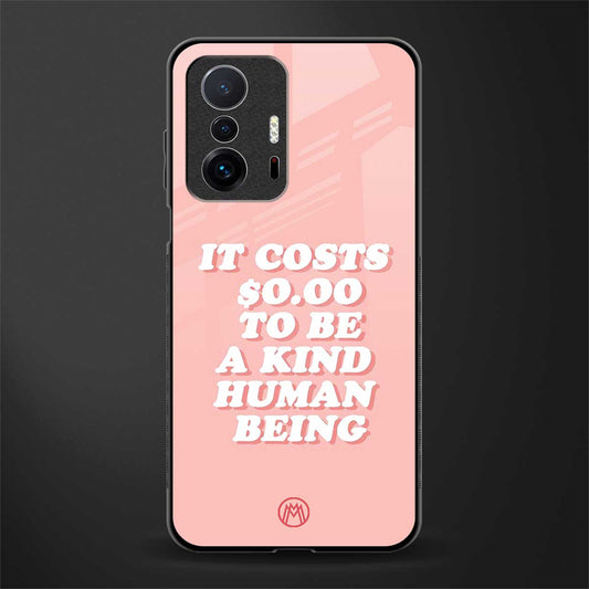 be a kind human being glass case for mi 11t pro 5g image