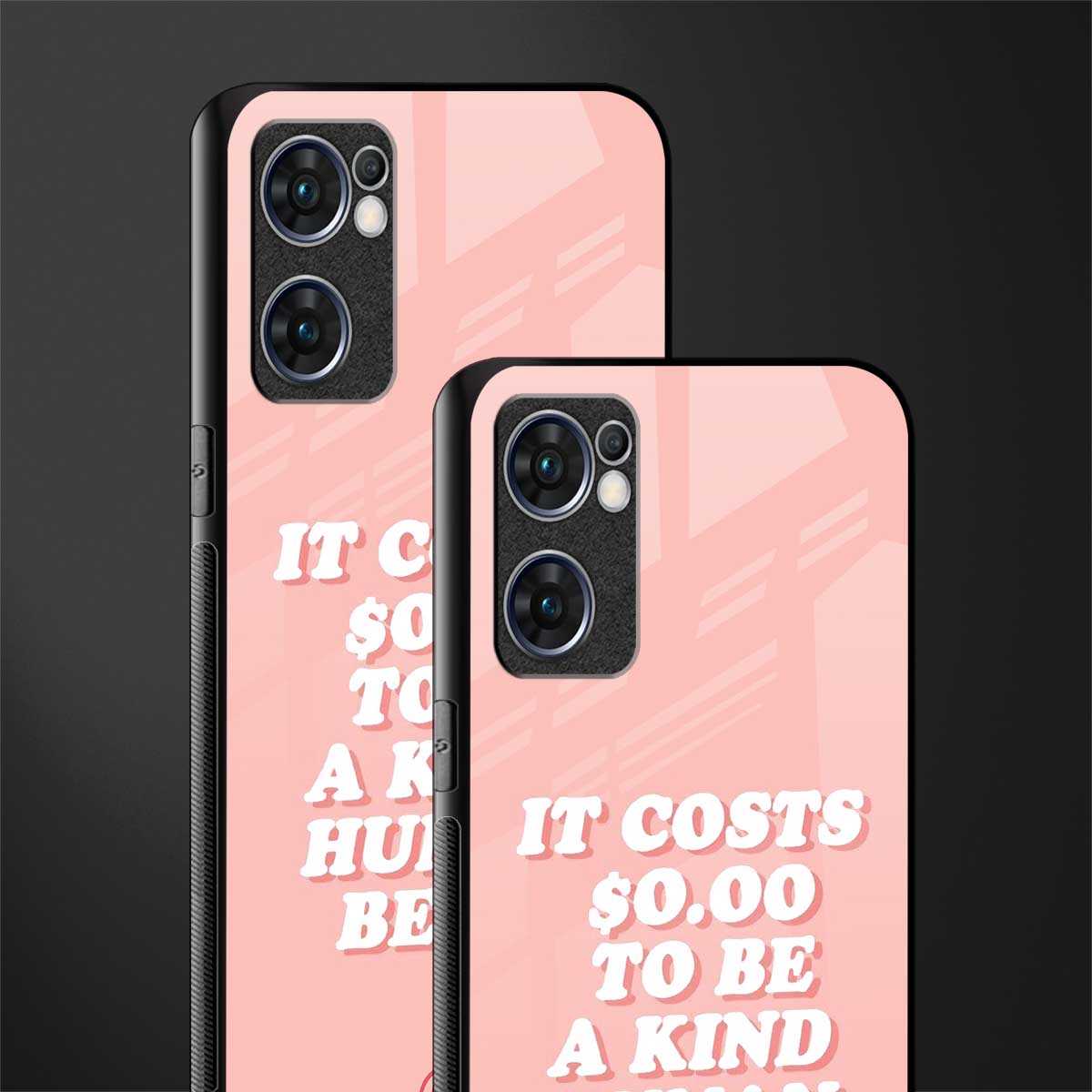 be a kind human being glass case for oppo reno7 5g image-2