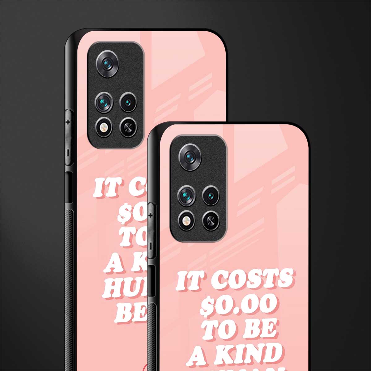 be a kind human being glass case for poco m4 pro 5g image-2