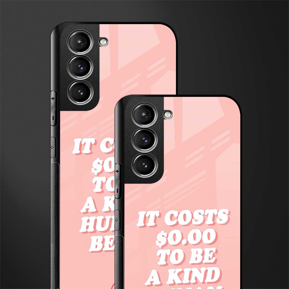 be a kind human being glass case for samsung galaxy s21 image-2