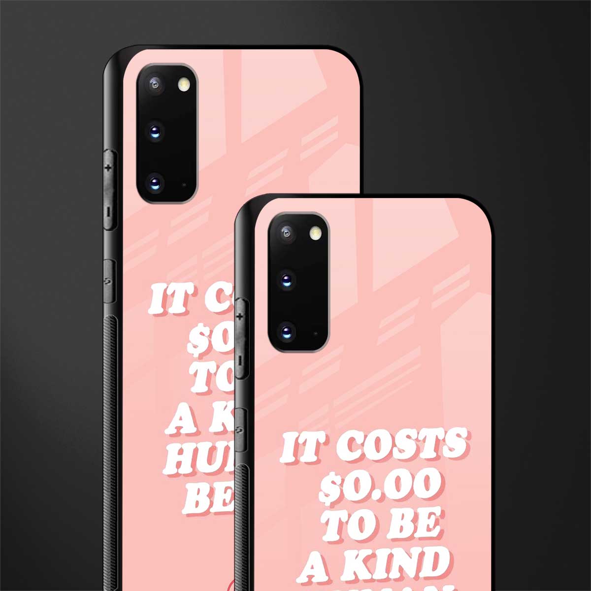 be a kind human being glass case for samsung galaxy s20 image-2