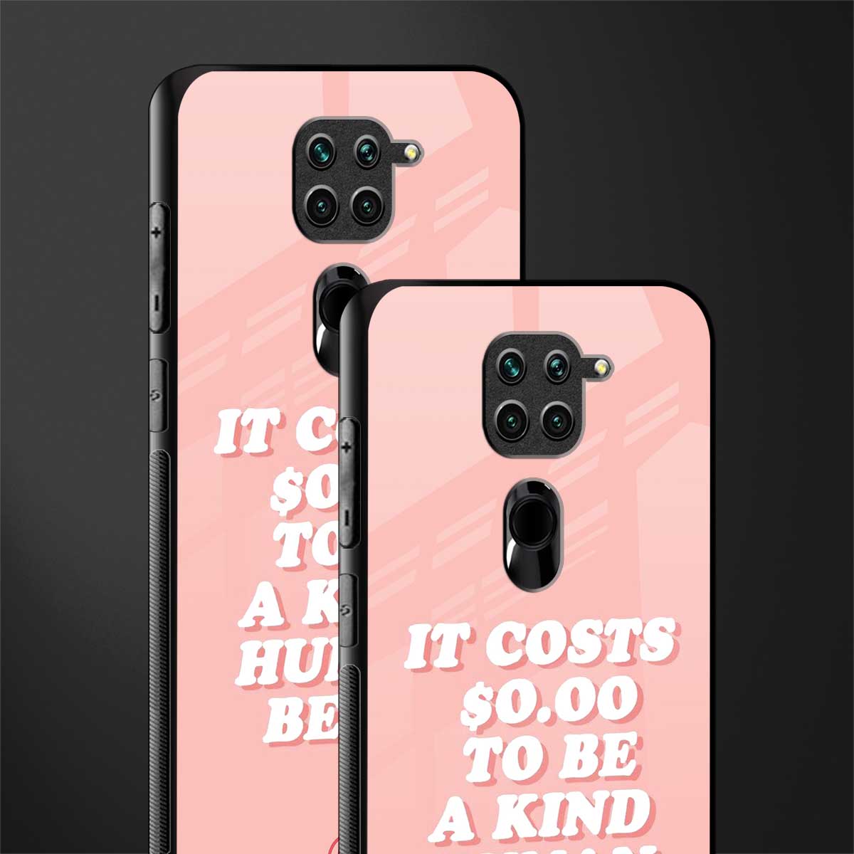be a kind human being glass case for redmi note 9 image-2