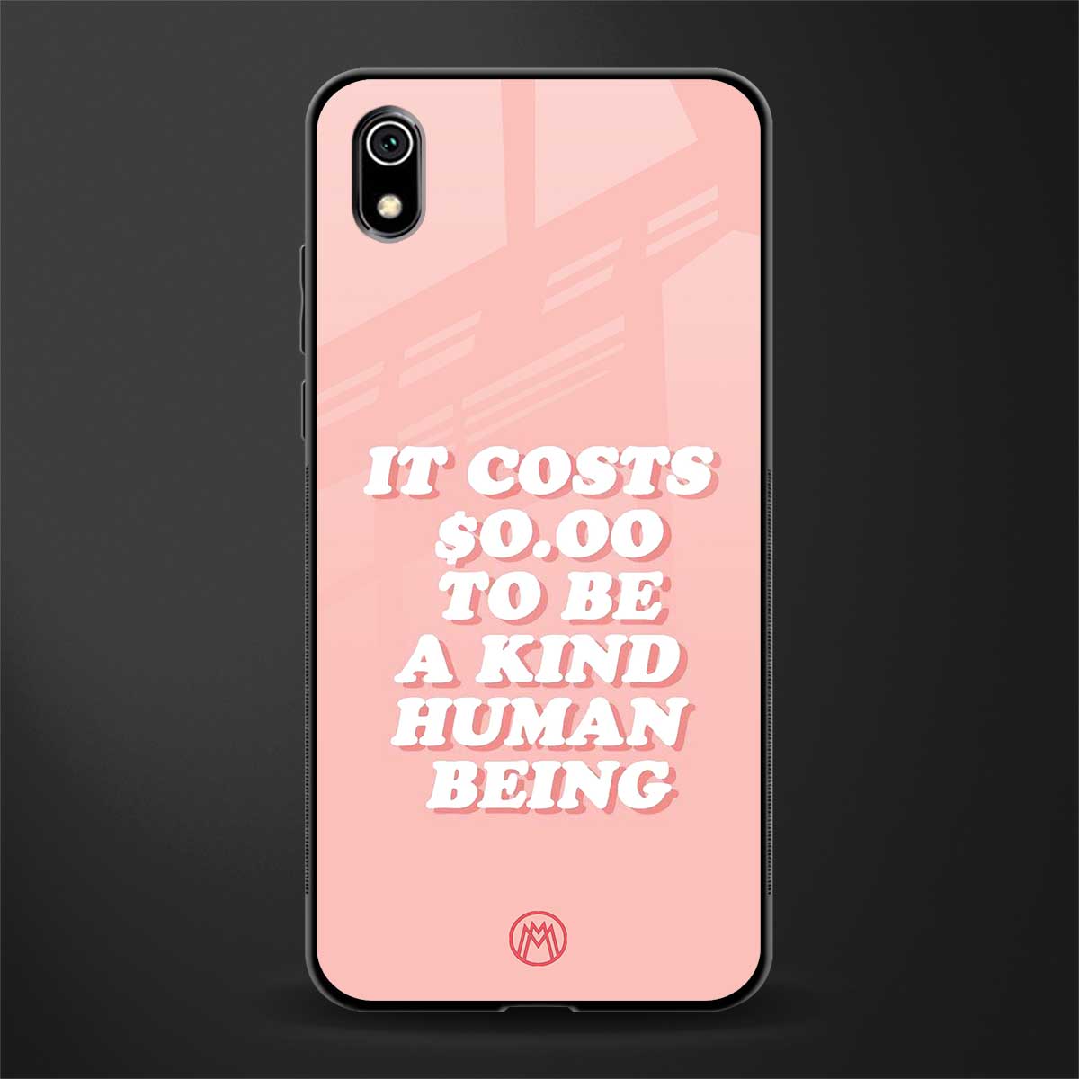 be a kind human being glass case for redmi 7a image