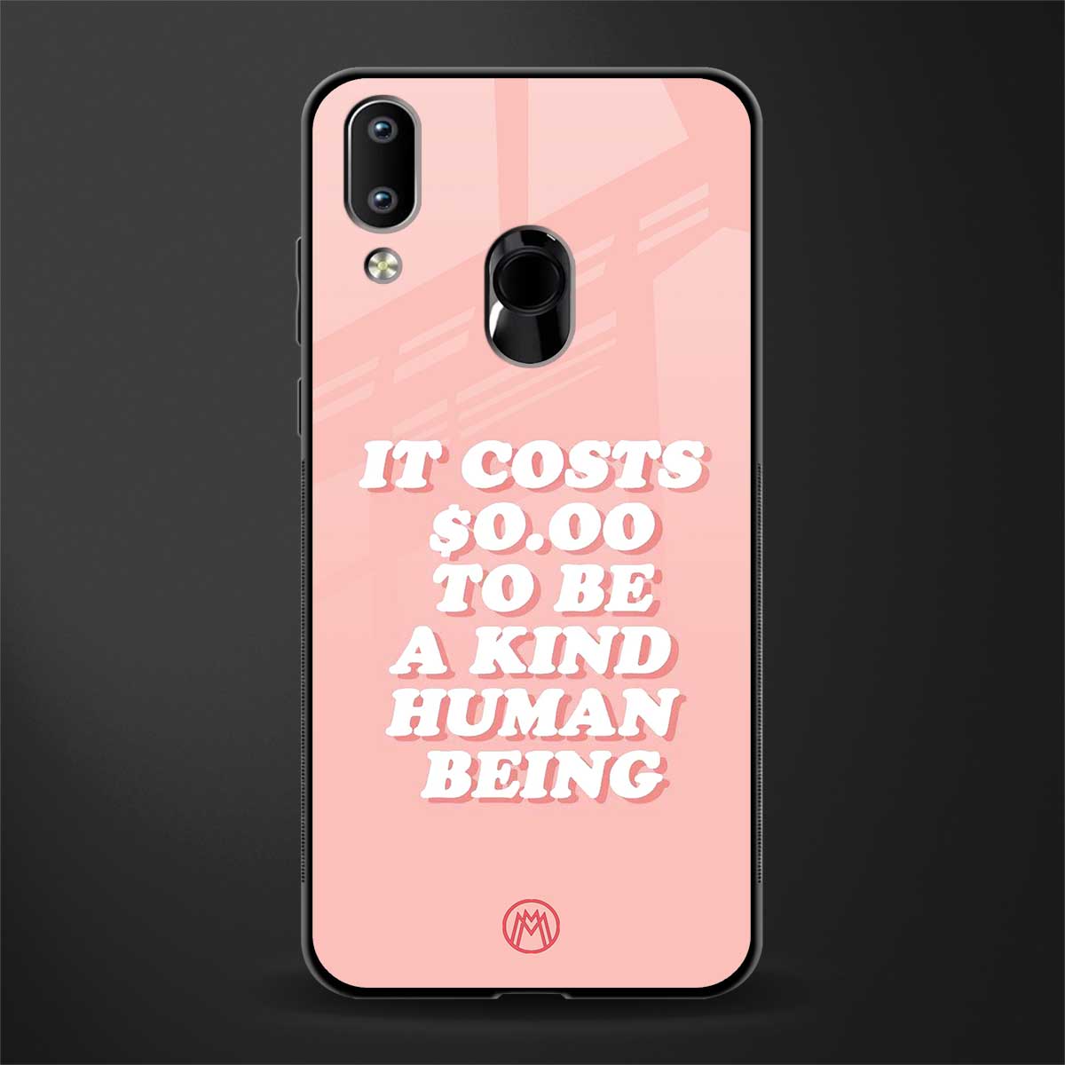 be a kind human being glass case for vivo y91 image