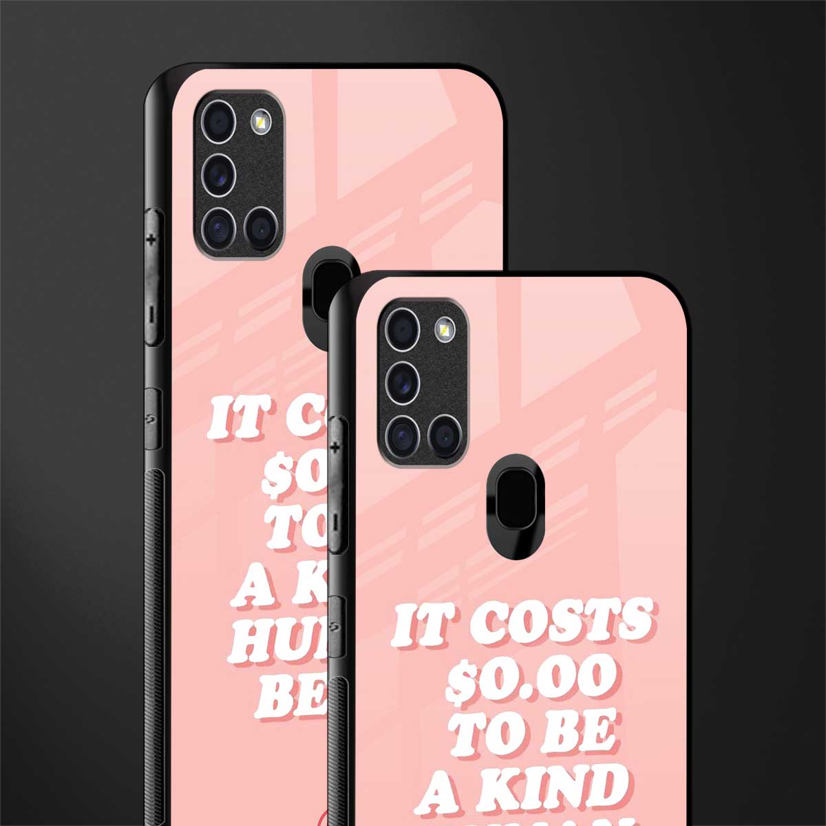 be a kind human being glass case for samsung galaxy a21s image-2