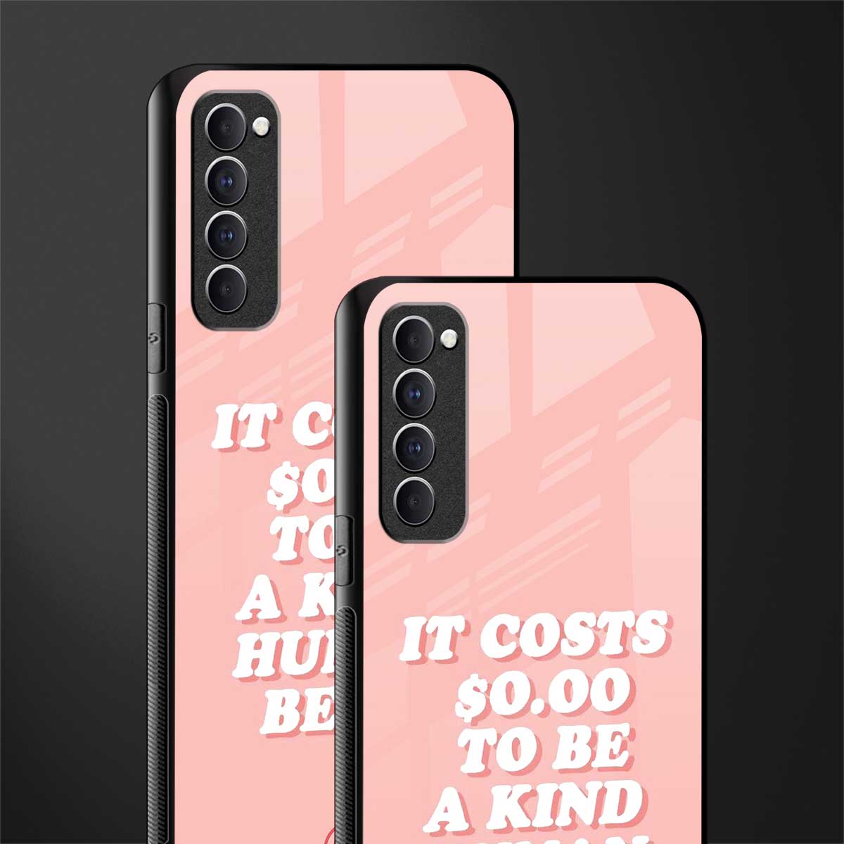 be a kind human being glass case for oppo reno 4 pro image-2