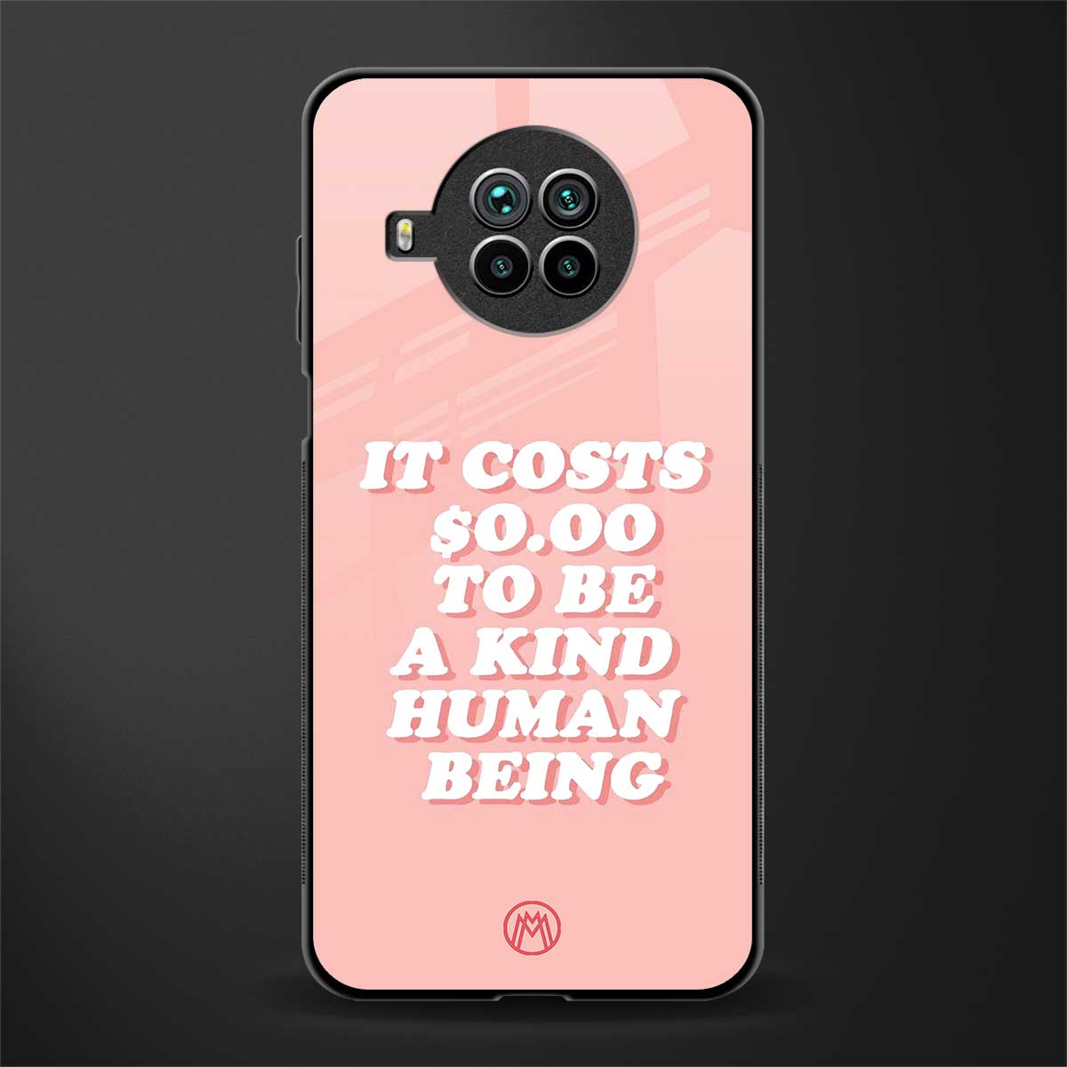 be a kind human being glass case for mi 10i image