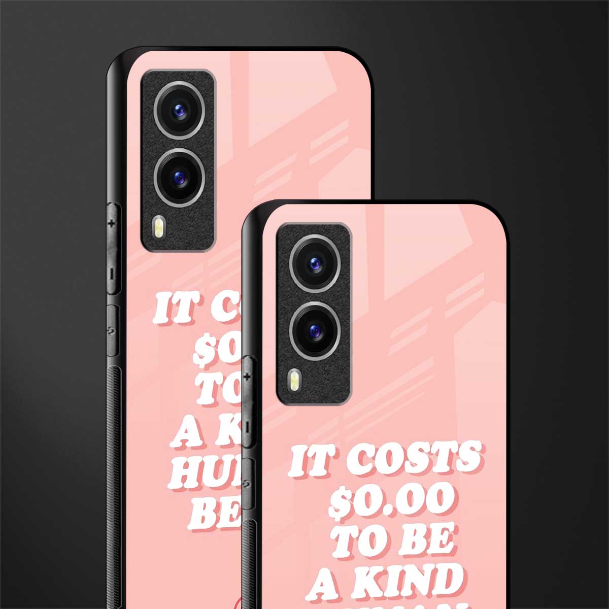 be a kind human being glass case for vivo v21e 5g image-2