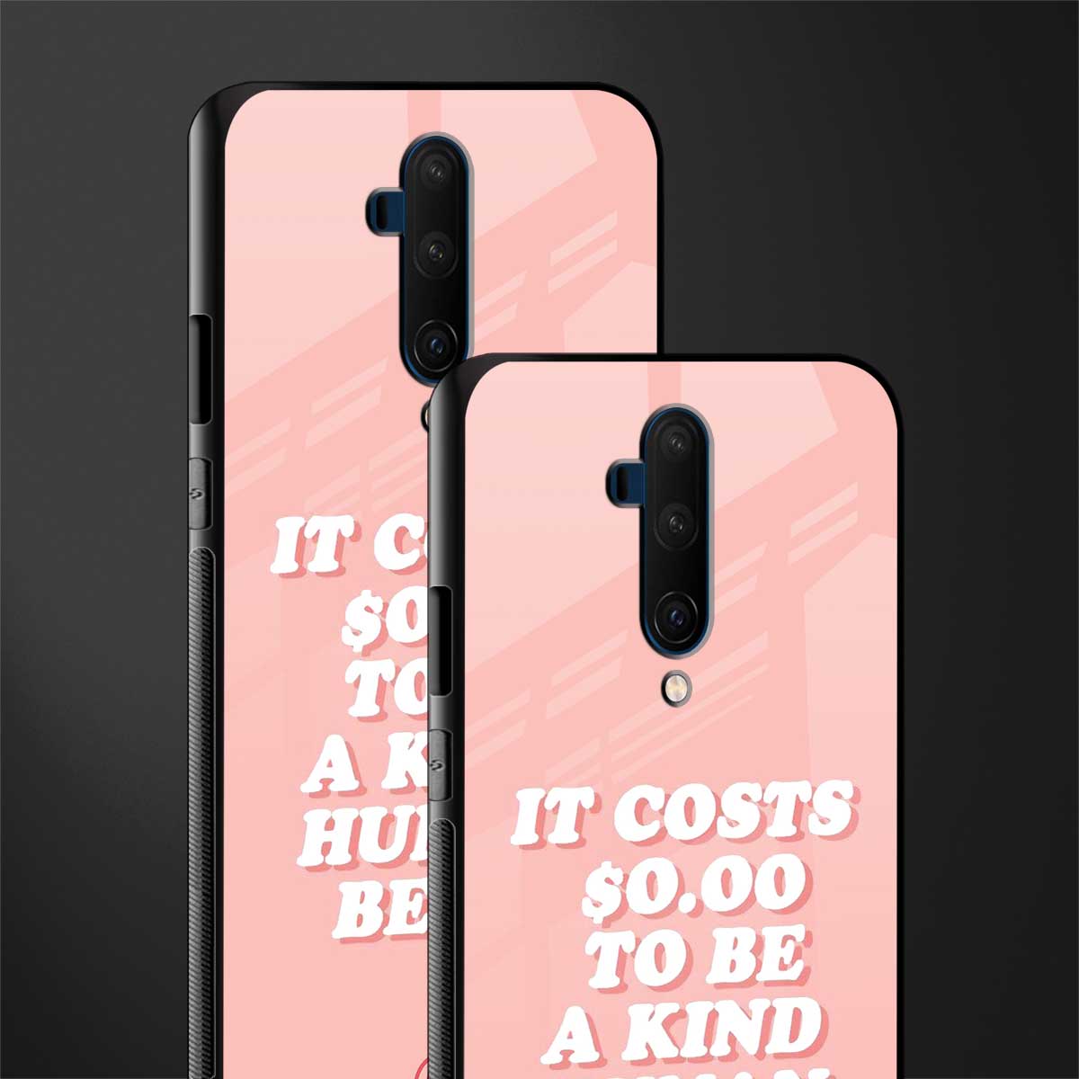 be a kind human being glass case for oneplus 7t pro image-2