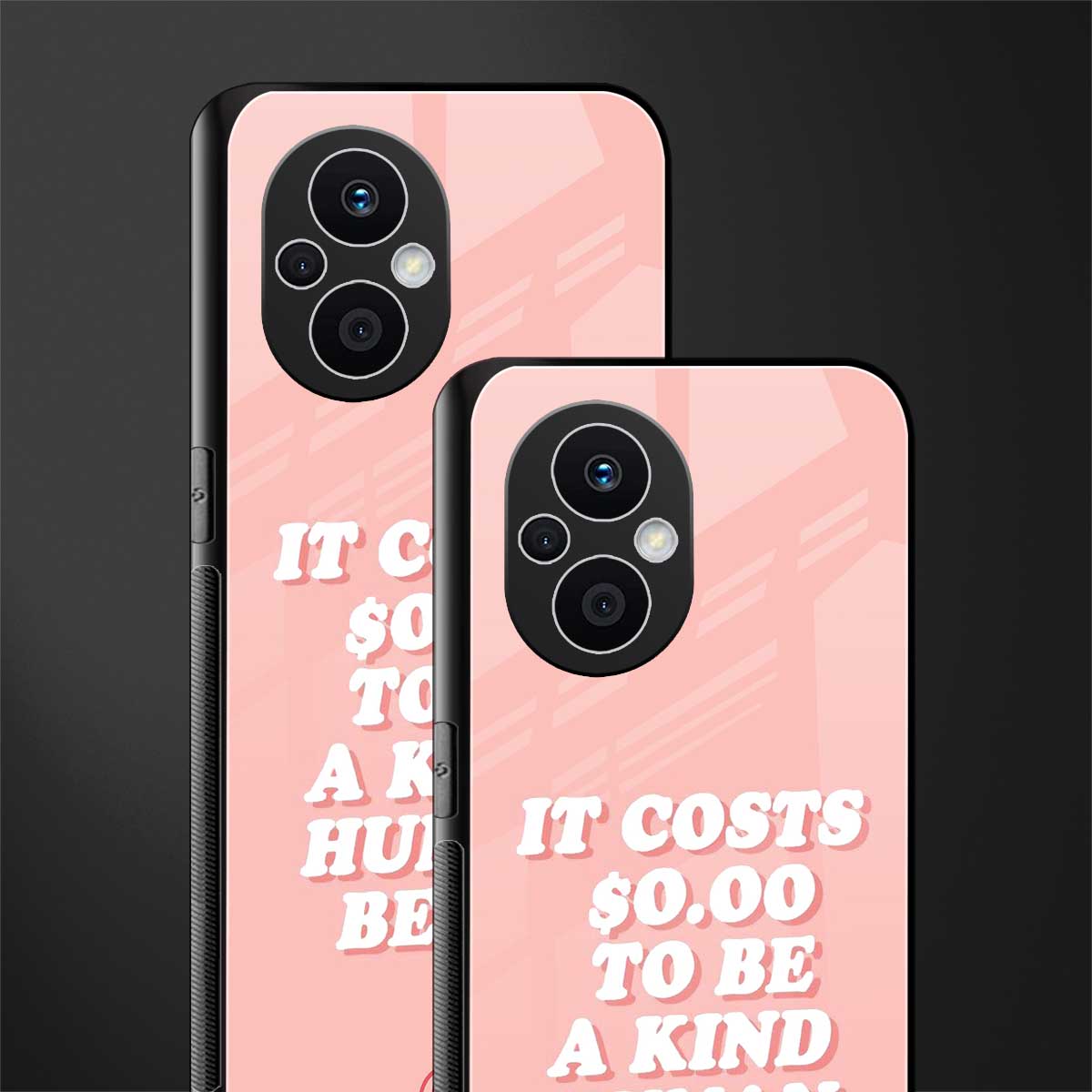 be a kind human being back phone cover | glass case for oppo f21 pro 5g