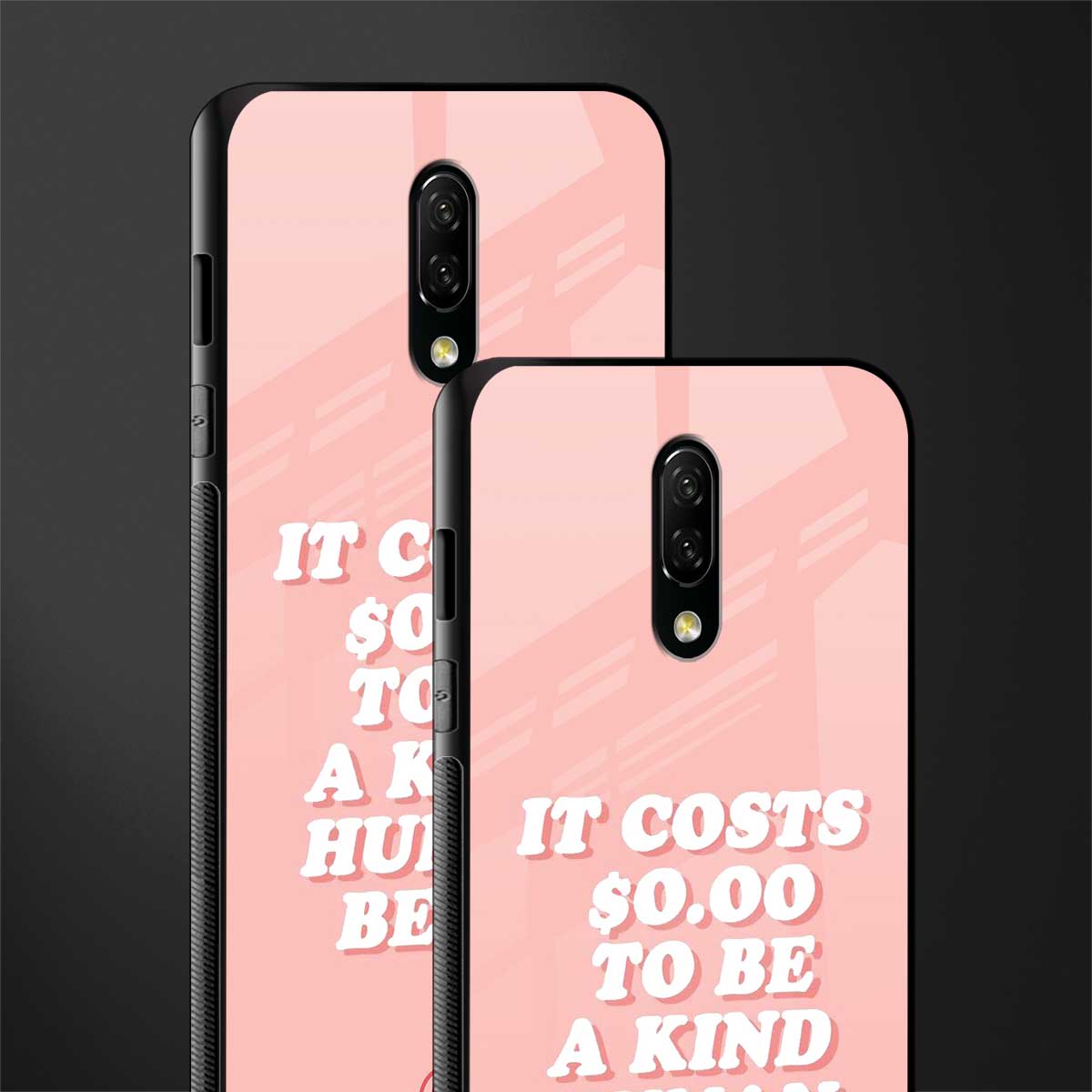 be a kind human being glass case for oneplus 7 image-2