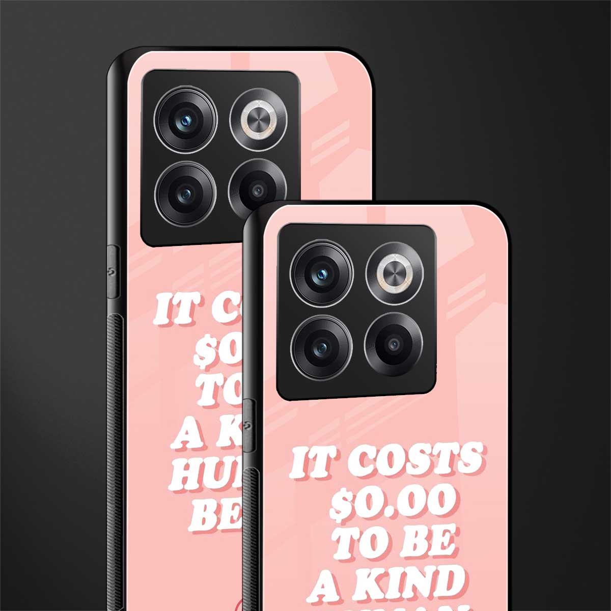 be a kind human being back phone cover | glass case for oneplus 10t
