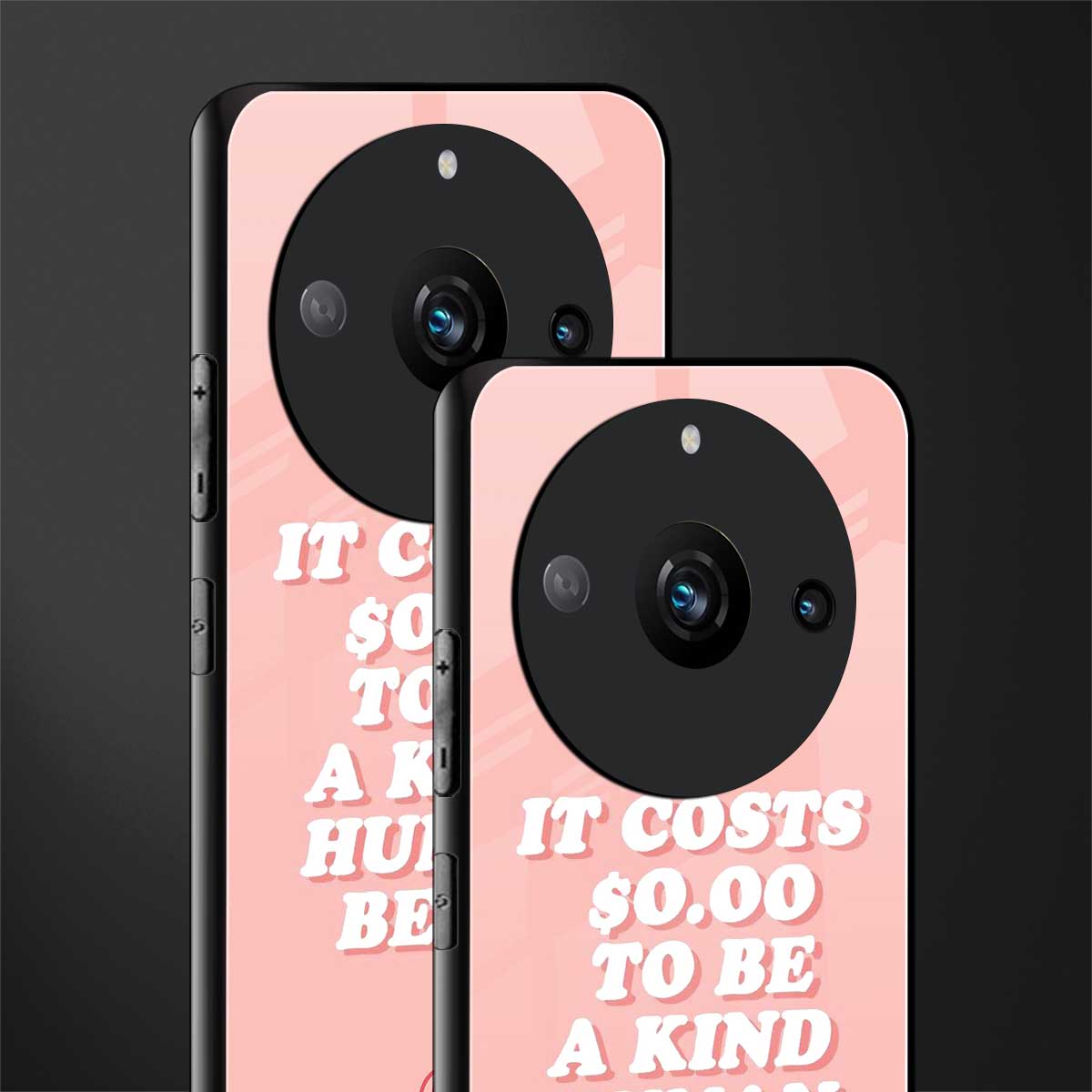 be a kind human being back phone cover | glass case for realme 11 pro 5g