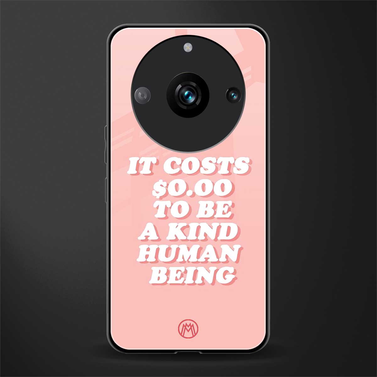 be a kind human being back phone cover | glass case for realme 11 pro 5g