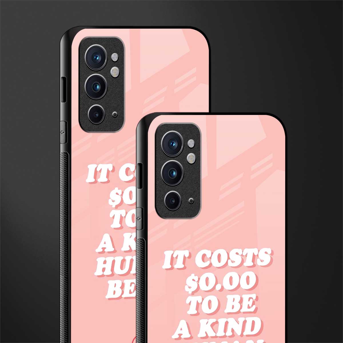 be a kind human being glass case for oneplus 9rt image-2
