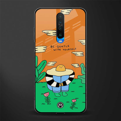 be gentle with yourself glass case for poco x2 image