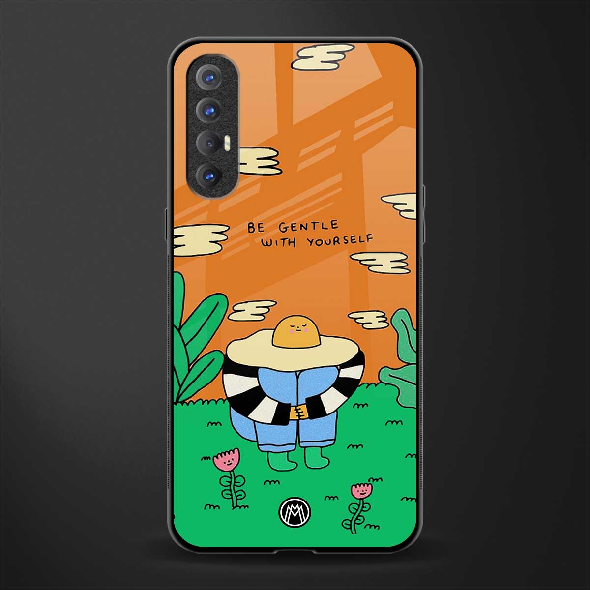be gentle with yourself glass case for oppo reno 3 pro image