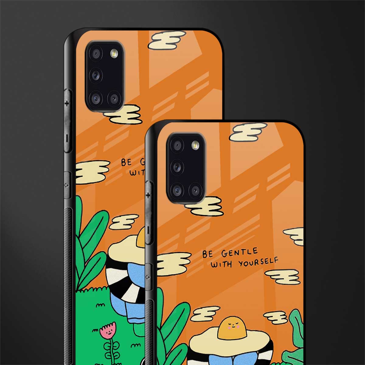 be gentle with yourself glass case for samsung galaxy a31 image-2