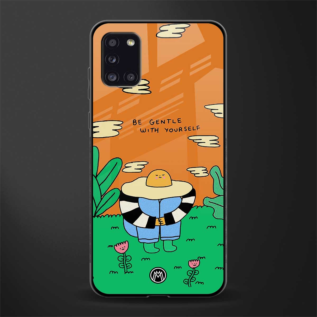 be gentle with yourself glass case for samsung galaxy a31 image