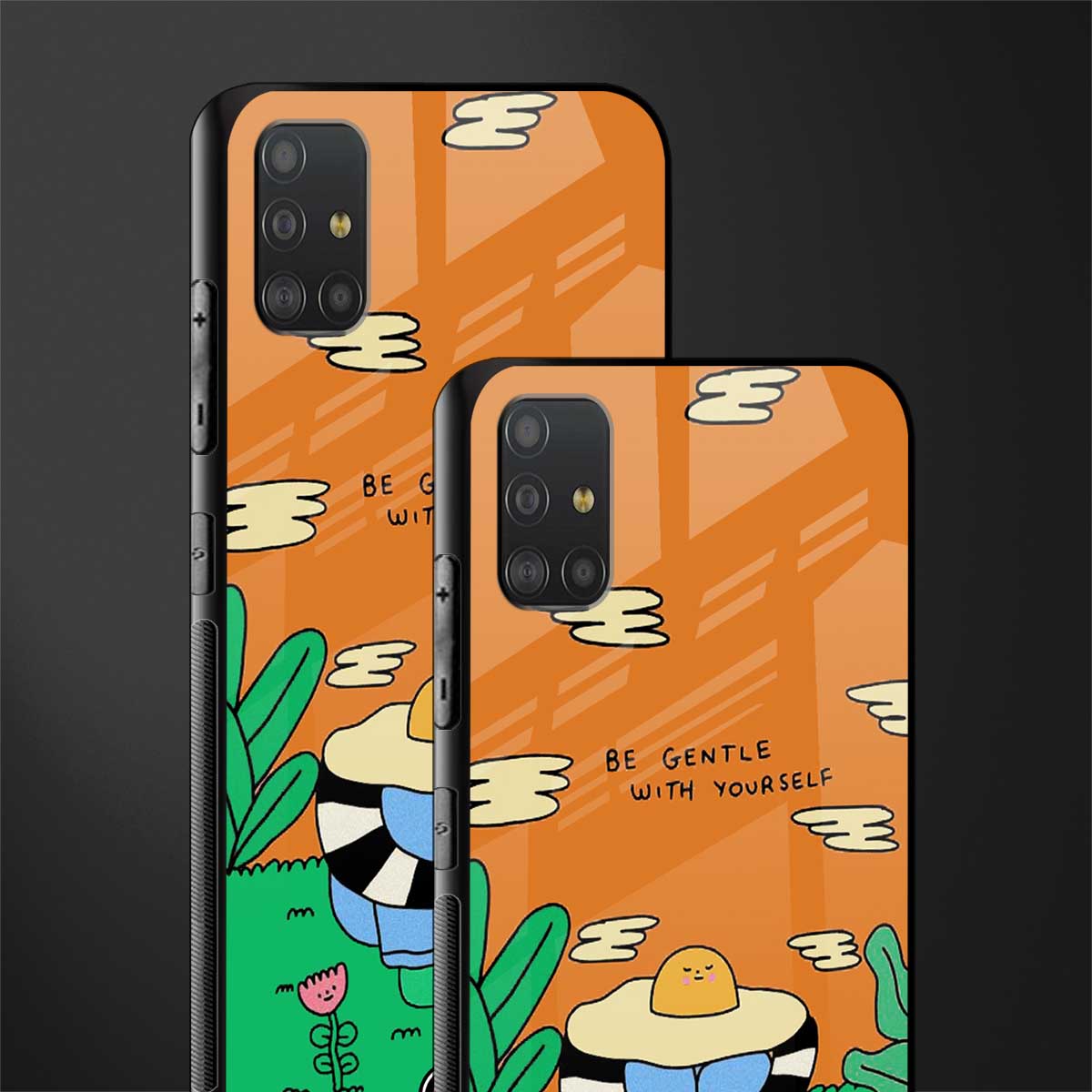be gentle with yourself glass case for samsung galaxy a51 image-2