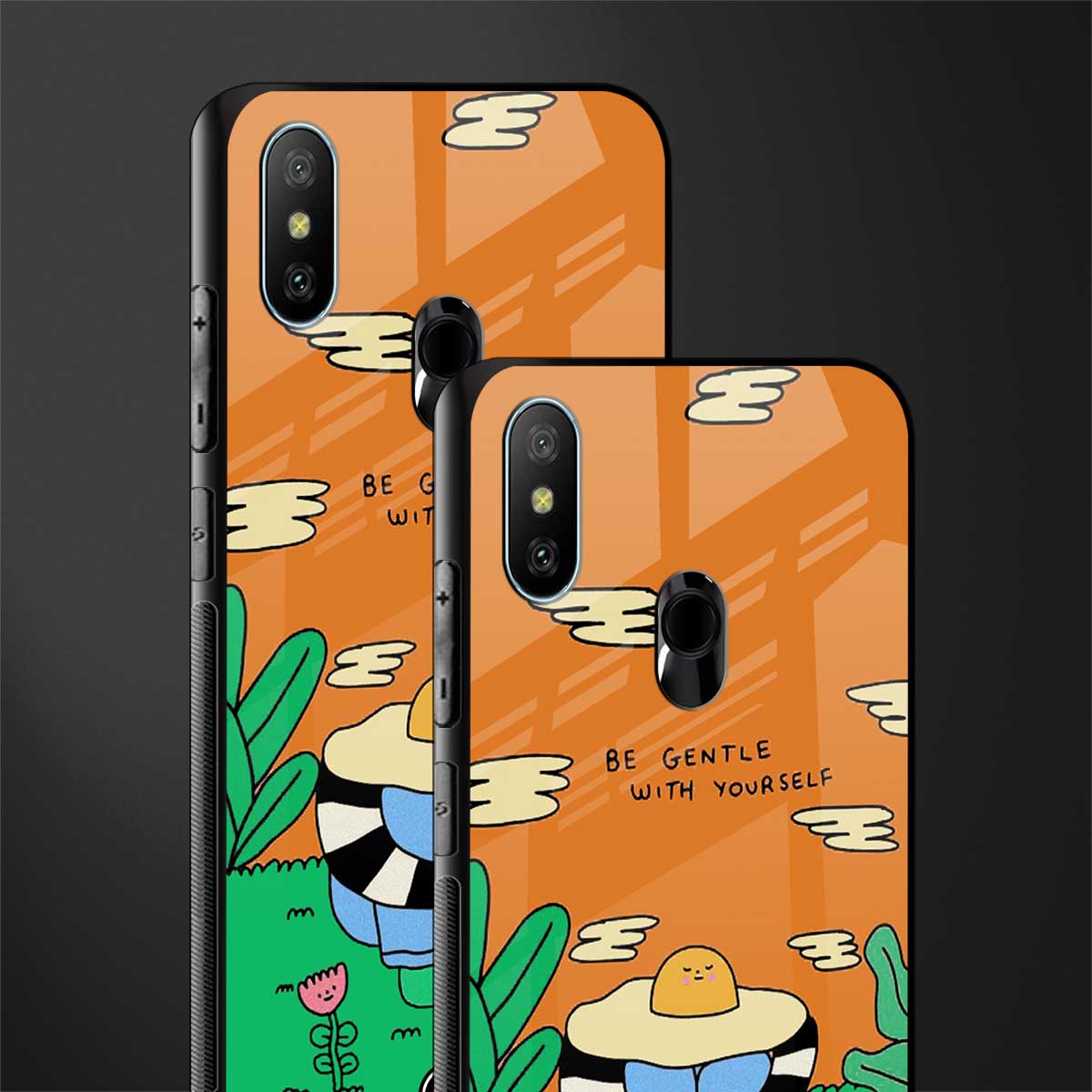be gentle with yourself glass case for redmi 6 pro image-2