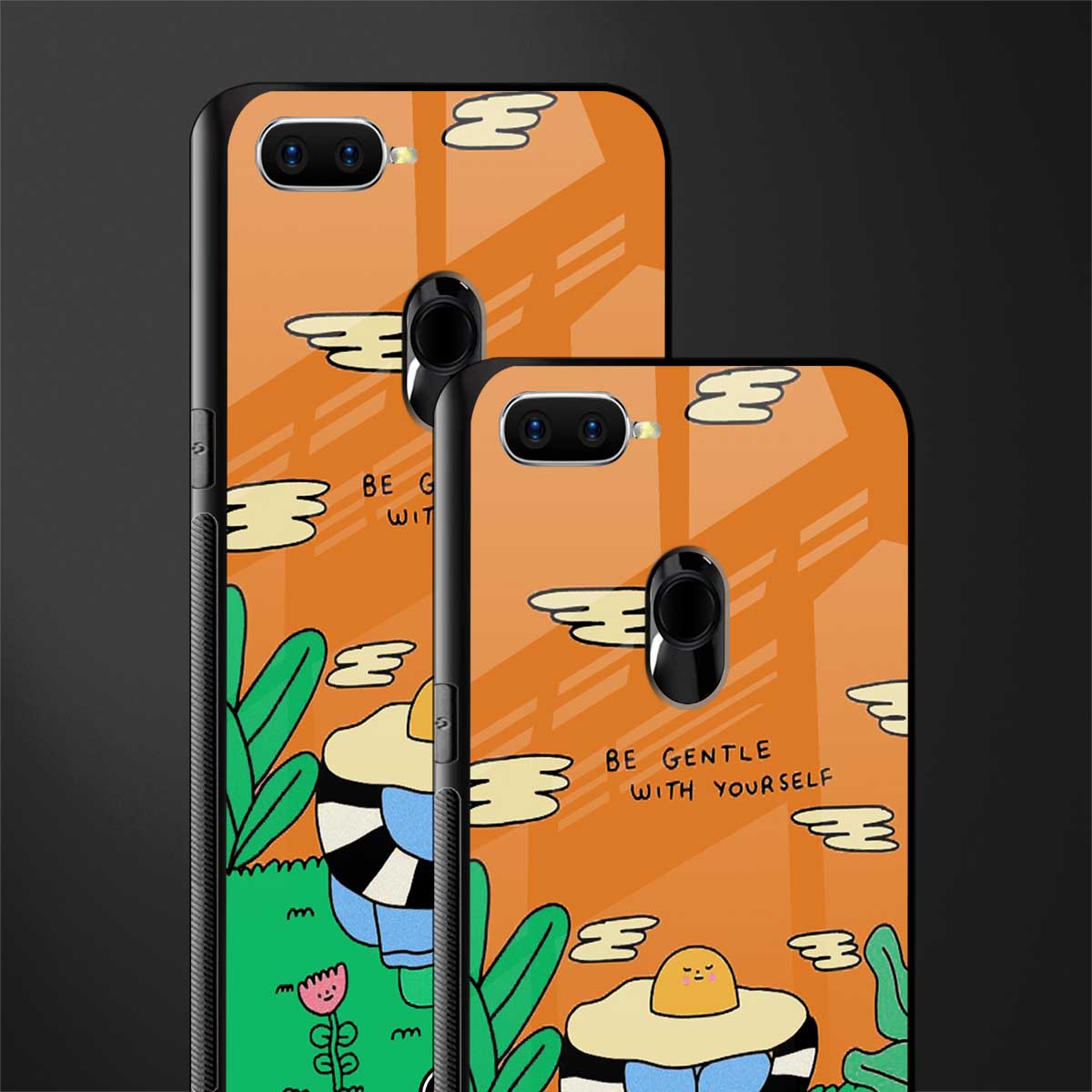 be gentle with yourself glass case for oppo a5s image-2