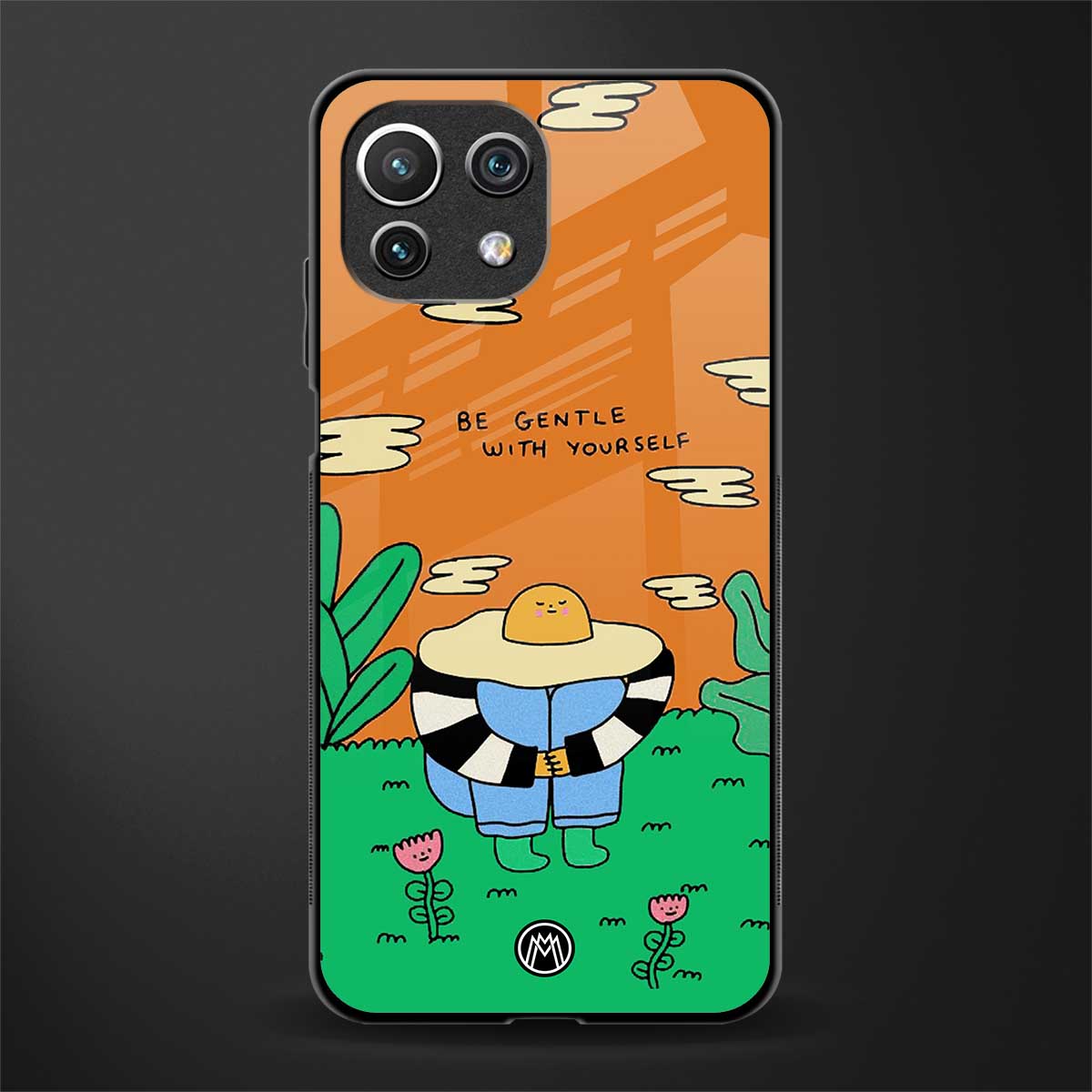 be gentle with yourself glass case for mi 11 lite image