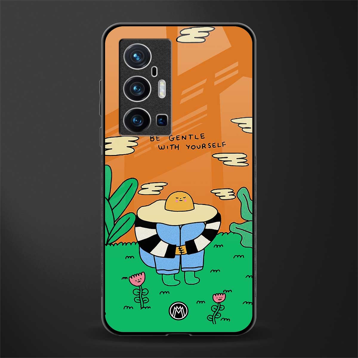 be gentle with yourself glass case for vivo x70 pro plus image