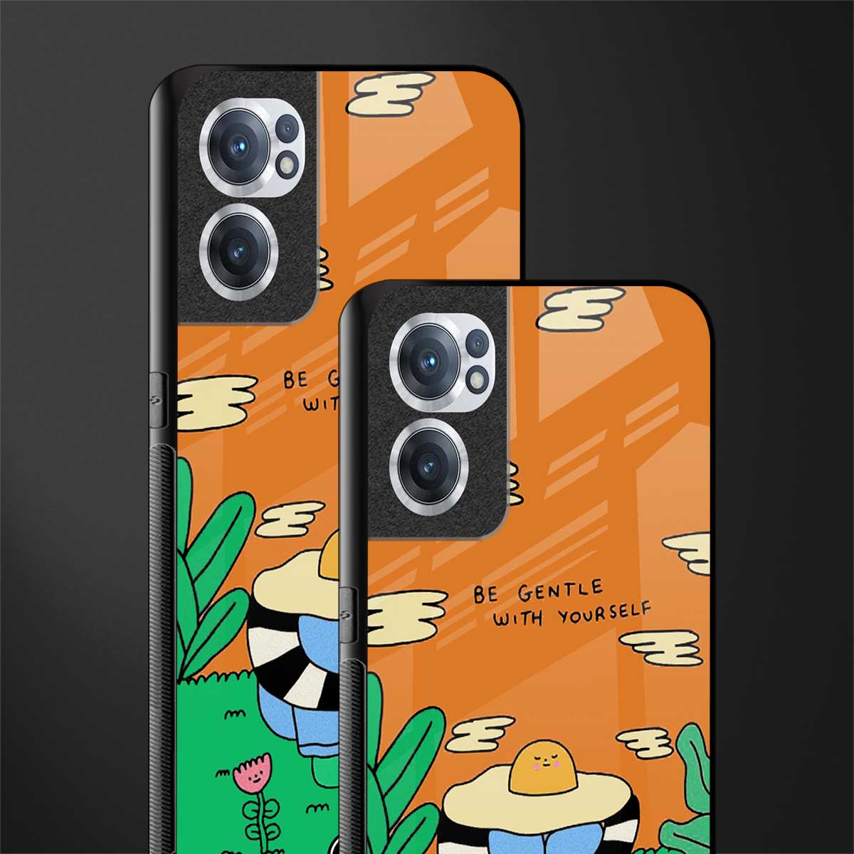 be gentle with yourself glass case for oneplus nord ce 2 5g image-2
