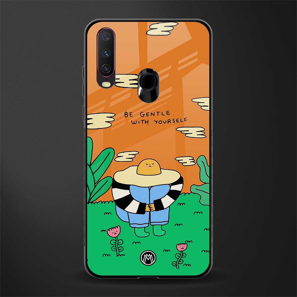 be gentle with yourself glass case for vivo y15 image