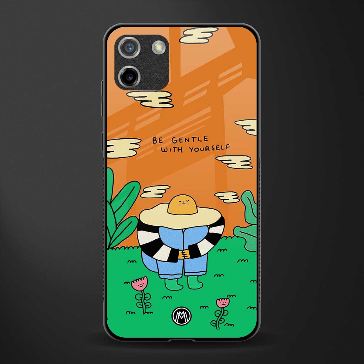 be gentle with yourself glass case for realme c11 image