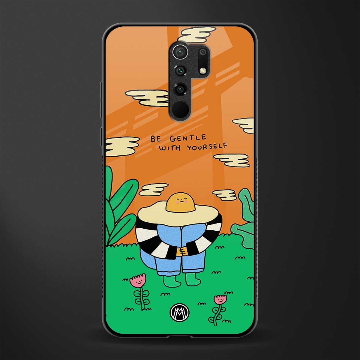 be gentle with yourself glass case for redmi 9 prime image